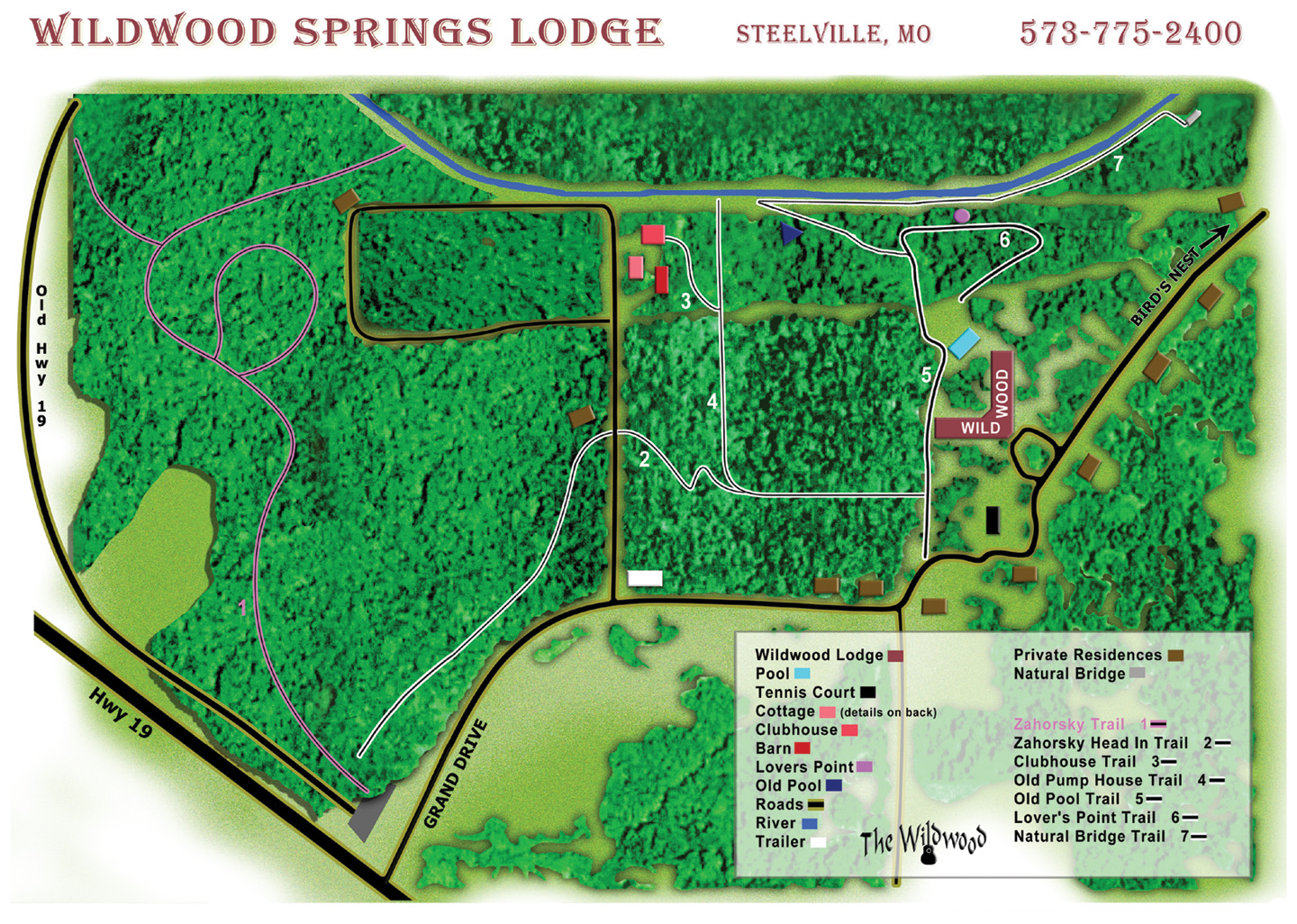 Wildwood Sparings Lodge Trail Map